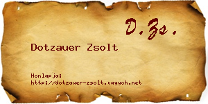 Dotzauer Zsolt névjegykártya
